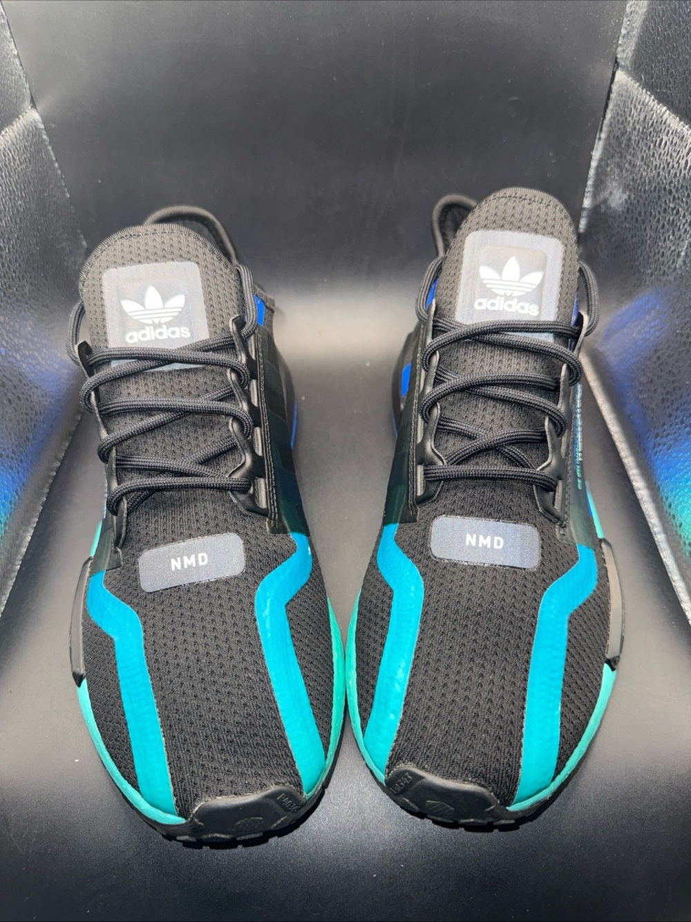 Size 8.5 - Adidas NMD_R1 V2 Aqua, FY5913, Very Clean, No Box, Excellent